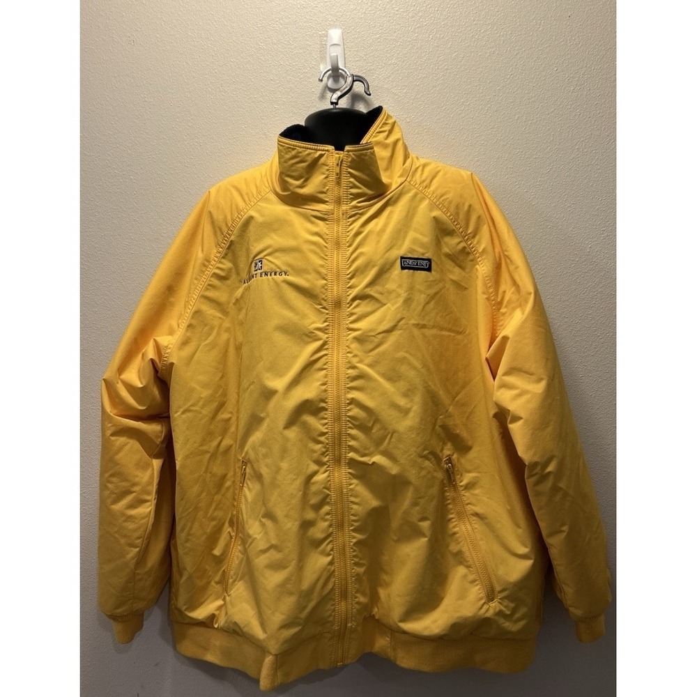 Vintage Lands End Fleece Lined Jacket‎ Yellow Size 3XL